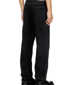 Alternative view of 2024 - די מאקס ג׳ינס בגזרה רגילה במראה פרום - אפור כהה