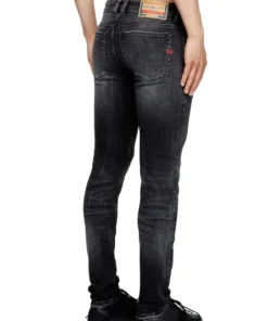 Alternative view of 1979 - סלינקר ג׳ינס בגזרת סקיני - אפור כהה