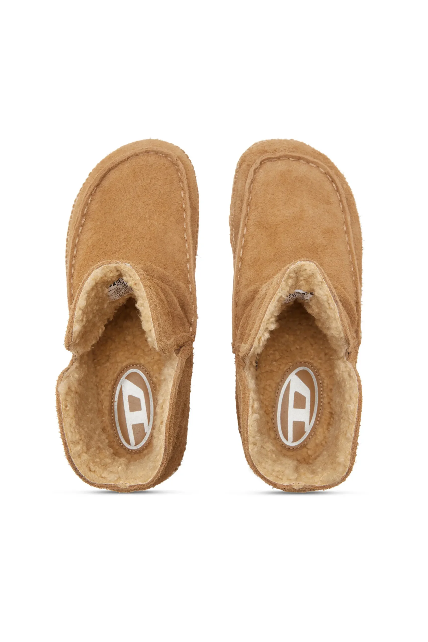 מגפוני זמש מרופדים יוניסקס - חום בהיר – תמונה 5