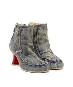 Alternative view of מגפוני דנים עם עקב - כחול בהיר