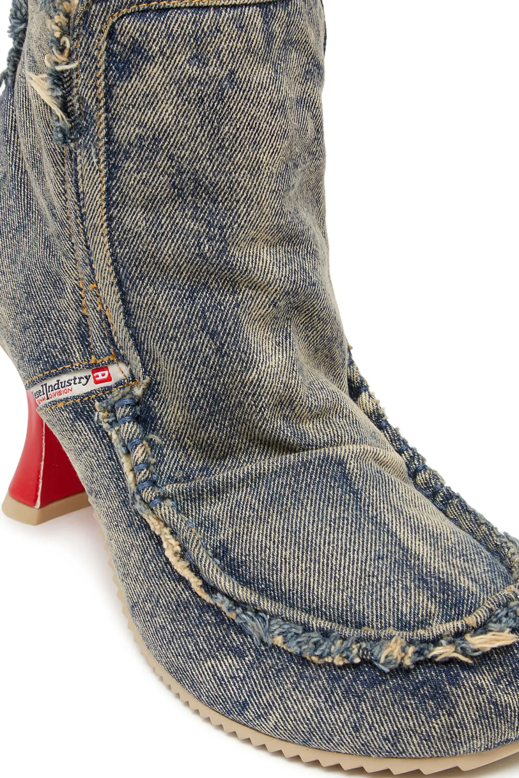 מגפוני דנים עם עקב - כחול בהיר – תמונה 6