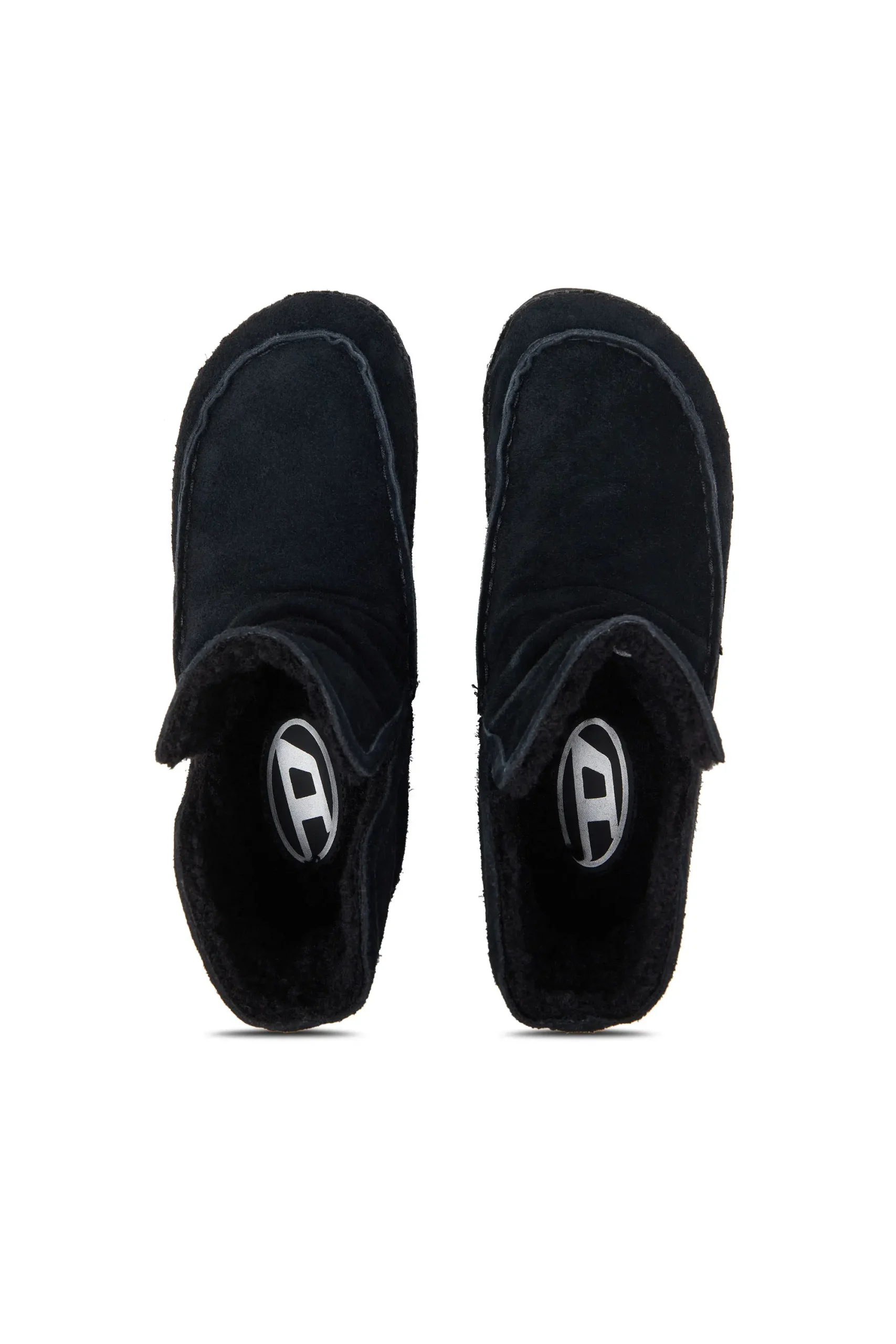 מגפוני זמש מרופדים יוניסקס - שחור – תמונה 5