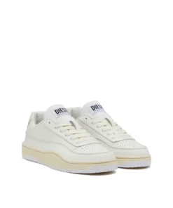 Alternative view of סניקרס נמוכות עם סוליה עבה - לבן קרם