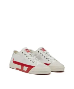 Alternative view of סניקרס וולקנייזד עם לוגו - שחור/אדום