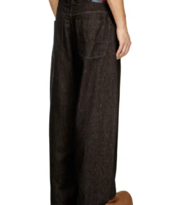 Alternative view of 1997 - די אנים ג׳ינס יוניסקס בגזרה משוחררת - שחור/אפור כהה