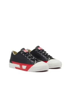 Alternative view of סניקרס וולקנייזד עם לוגו - בז'/אפור