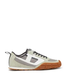 סניקרס בהשראת שנות ה-70 - אפור/לבן