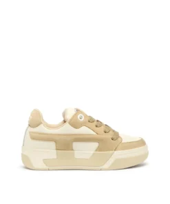 סניקרס די אולי במראה שחוק מעור וזמש - בז'