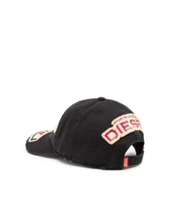 Alternative view of כובע בייסבול עם פאצ׳ים רקומים - שחור