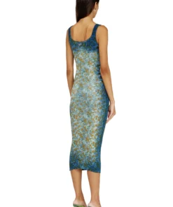 Alternative view of טופ סריג ריב עם אפקט פרח רנטגן - כחול