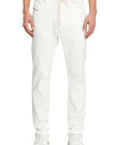 2032 - די קרולי ג'וג ג'ינס בגזרה רגילה עם רגל מתחדדת - לבן