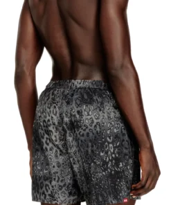 Alternative view of מכנסי שורטס שחייה עם הדפס מנומר - אפור