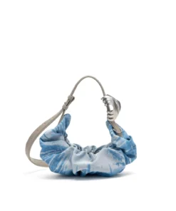 Alternative view of תיק הובו Grab-D במבנה מכווץ מדנים סאטן - כחול