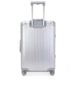 Alternative view of מזוודת טרולי אלומיניום בינונית - כסף