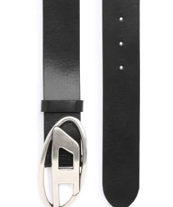 Alternative view of חגורת עור ברוחב 3.9 ס״מ עם אבזם לוגו D - שחור