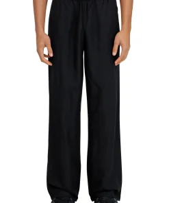 מכנסי פשתן - שחור