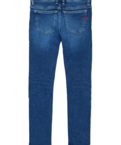 Alternative view of 1979 - סלינקר ג'וג ג'ינס לילדים בגזרה צרה - כחול כהה