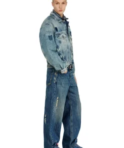 ⁦2001 – די מאקרו ג׳ינס בגזרה רפויה – כחול בינוני⁩ – תמונה ⁦4⁩