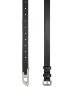 Alternative view of חגורת עור 2.4 ס"מ עם קצה D – שחור