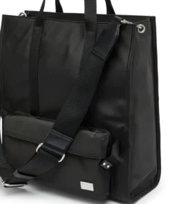 ⁦תיק יוניסקס Tote Multi-Pkts עם כיס קדמי - שחור⁩ – תמונה ⁦5⁩