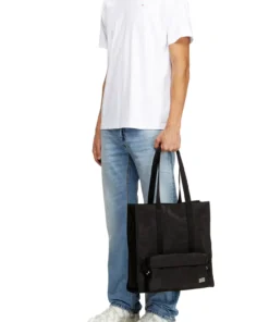 ⁦תיק יוניסקס Tote Multi-Pkts עם כיס קדמי - שחור⁩ – תמונה ⁦7⁩
