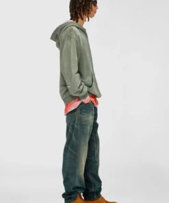 ⁦2001 - די מאקרו ג׳ינס בגזרה רחבה - כחול כהה⁩ – תמונה ⁦3⁩