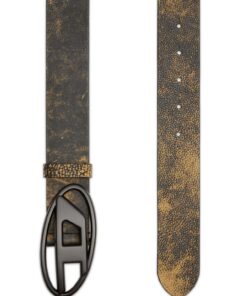 Alternative view of חגורת עור עם אבזם D - שחור חום