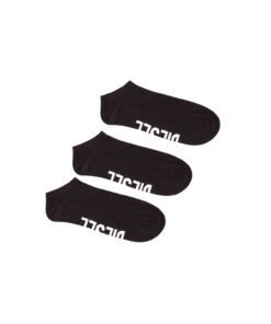 גרבי קרסול עם הדפס לוגו - שחור