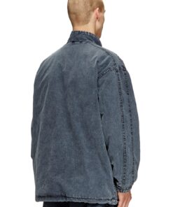 Alternative view of ג׳קט ניילון במראה דנים - כחול כהה