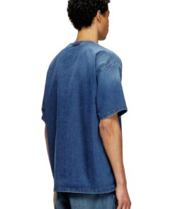 Alternative view of טישרט ג׳וג ג׳ינס בגזרה רחבה - כחול